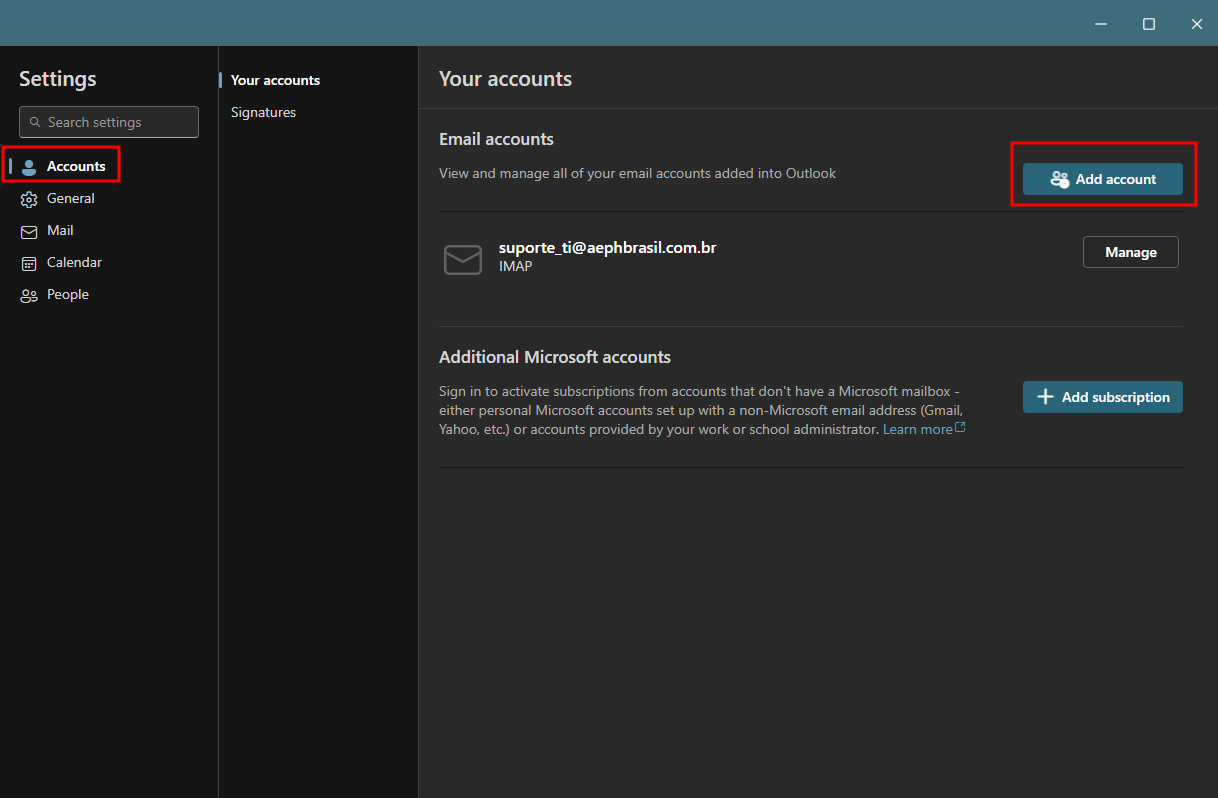adicionar outro outlook exemplo2