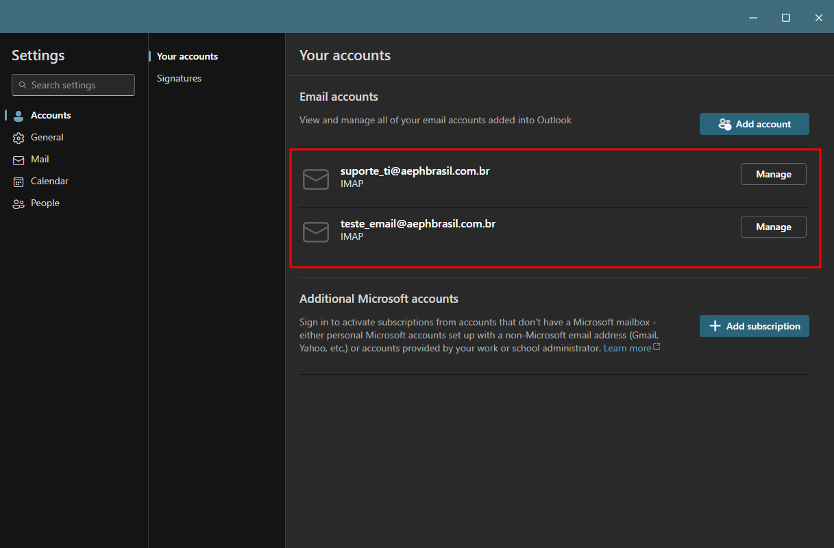 adicionar outro outlook exemplo7