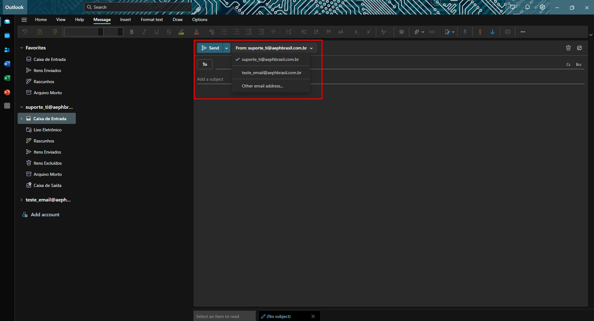 adicionar outro outlook exemplo8