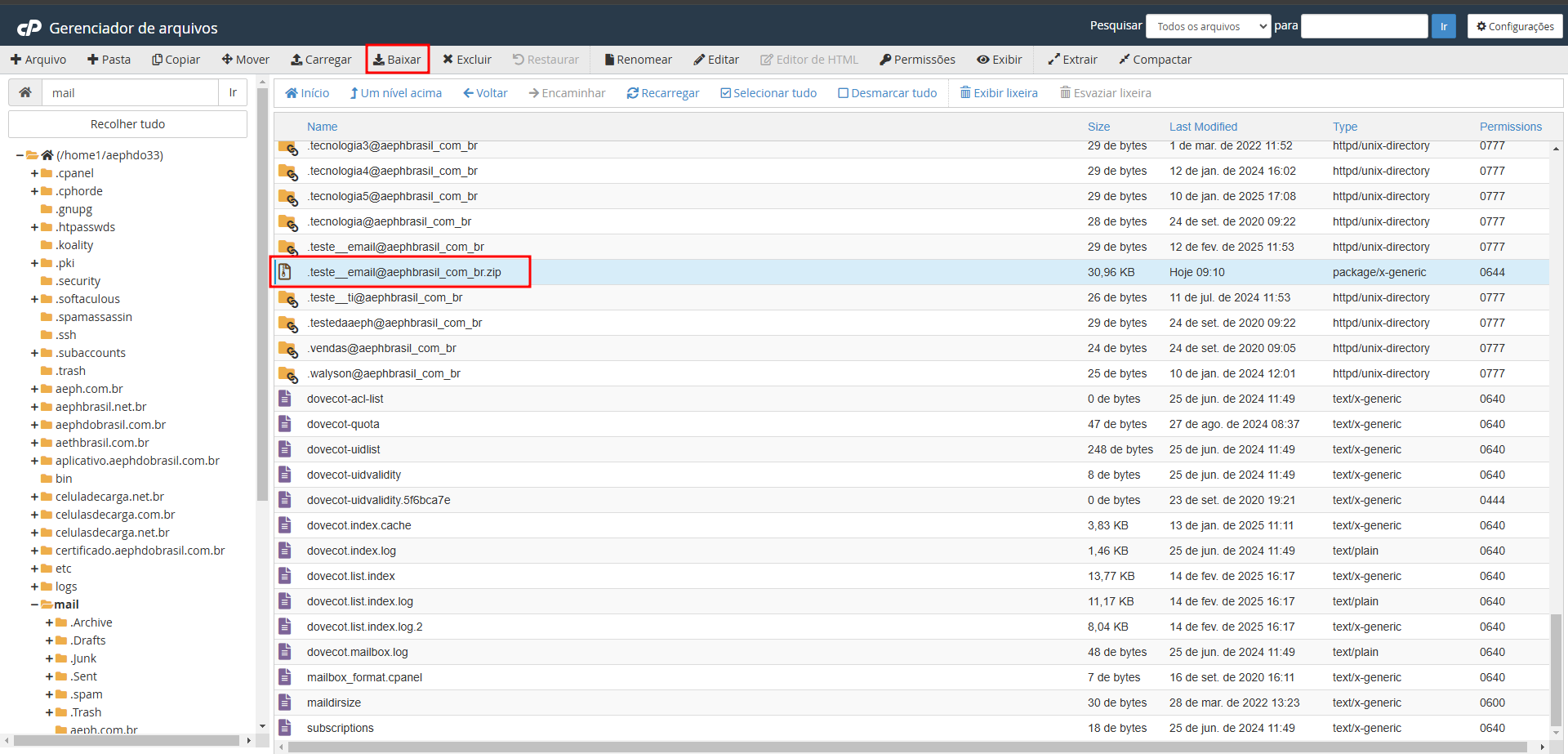 criação de backup email6