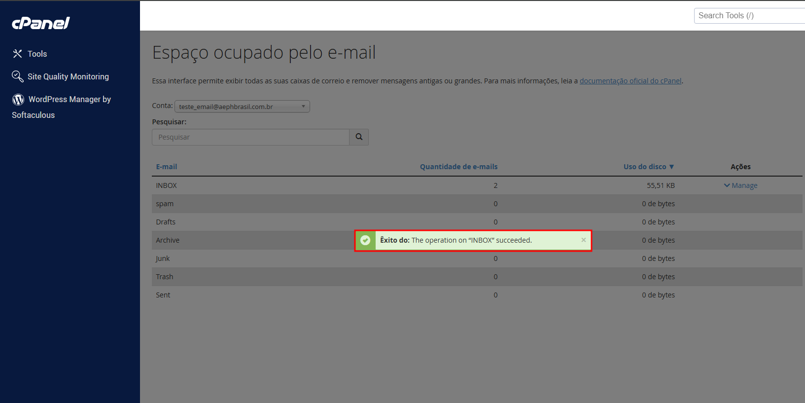 limpeza de  email4