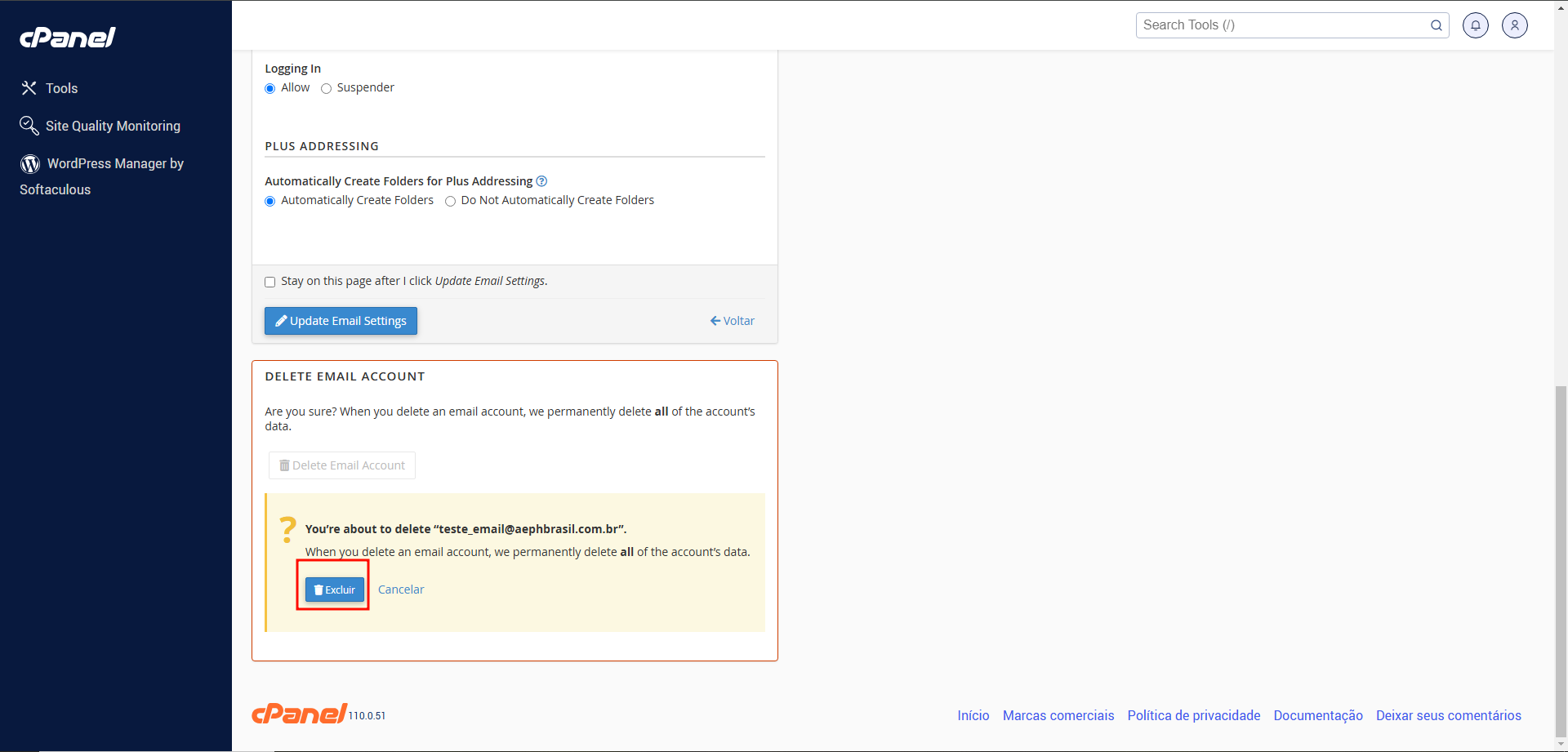 remocao de email exemplo4